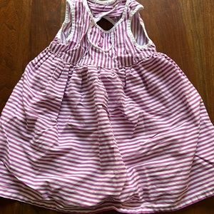6-12m purple and white striped sundress. Gymboree